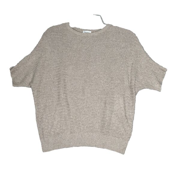 The Reset R Label Sweater Womens Large Beige Dolman Casual Neutral Minimalist - Picture 1 of 8
